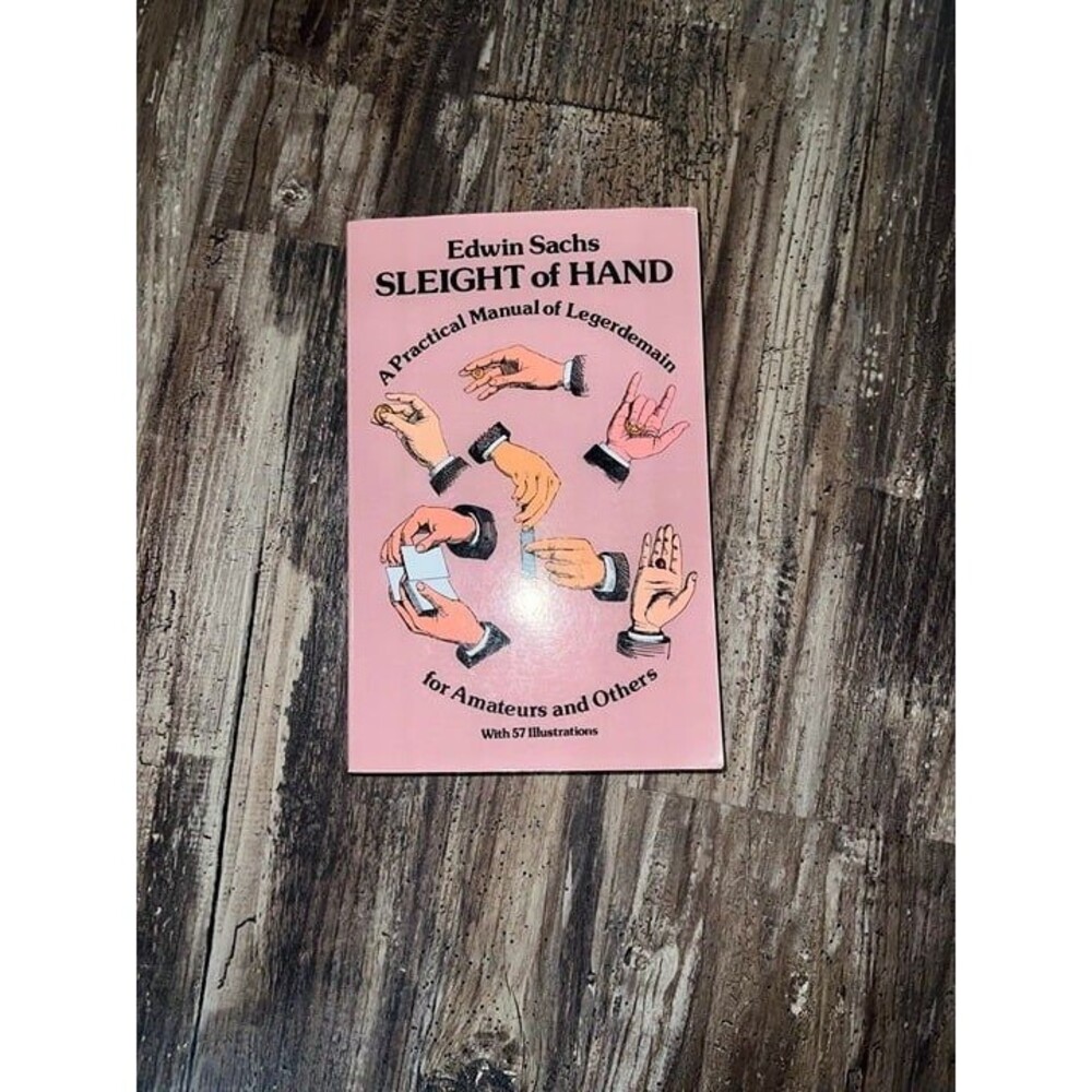 Dover Publications Sleight of Hand Book by Edwin Sachs magic book rare